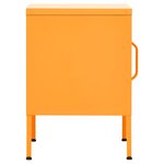 vidaXL Tables de chevet 2 Pièces Jaune moutarde 35x35x51 cm Acier