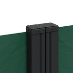 vidaXL Auvent latéral rétractable vert foncé 120x1200 cm