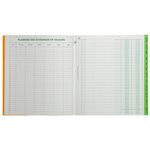 Piqûre 21x19cm échéancier tracé journal 80 pages EXACOMPTA