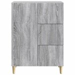vidaXL Buffet Sonoma gris 66 x 34 5 x 90 cm Bois d'ingénierie
