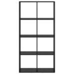 vidaXL Bibliothèque Noir 69 5 x 29 x 137 5 cm Bois d'ingénierie