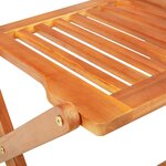 vidaXL Ensemble à manger de jardin pliable 9 Pièces bois d'acacia solide