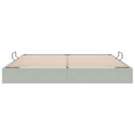 vidaXL Cadre de lit ottoman Gris clair 200 x 200 cm Velours