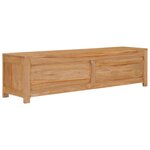 vidaXL Meuble TV 115x30x35 cm bois de teck massif