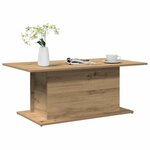 vidaXL Table basse chêne artisanal 102x55 5x40 cm bois d'ingénierie