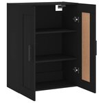 vidaXL Armoire murale noir 69 5x34x90 cm bois d'ingénierie