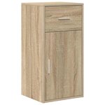 vidaXL Buffet avec tiroir Chêne Sonoma 38 x 34 x 75 cm
