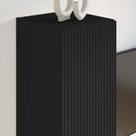 vidaXL Meuble TV mural Noir 30 x 31 x 60 cm Bois d'ingénierie