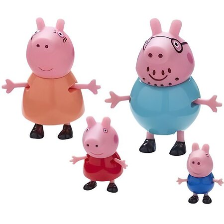Peppa pig coffret famille + 4 pers