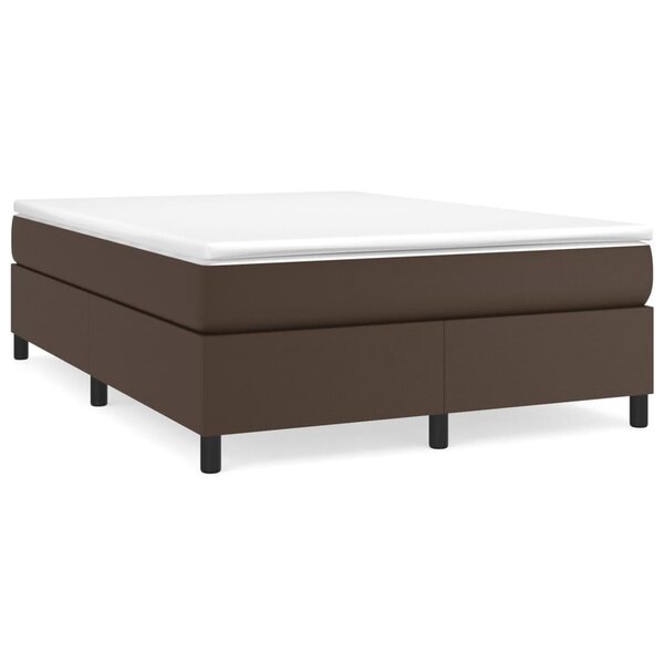 vidaXL Sommier à lattes de lit avec matelas Marron 180x200 cm