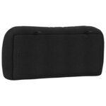 vidaXL Coussin de tête de lit noir 80 cm tissu