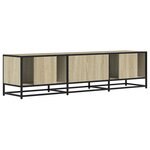 vidaXL Meuble TV chêne sonoma 160x35x41 cm bois d'ingénierie et métal
