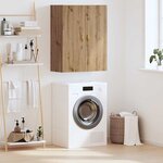 vidaXL Meuble mural chêne artisanal 69 5 x 34 x 90 cm