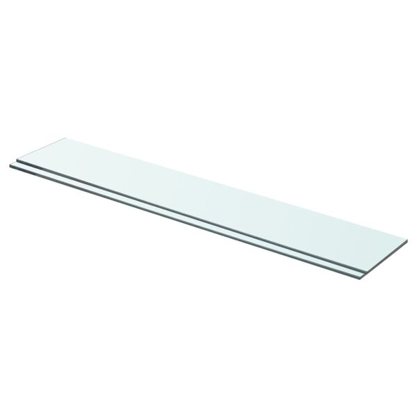 vidaXL Panneaux d'étagère 2 Pièces Verre Transparent 70x12 cm
