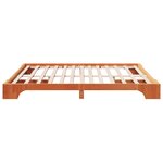 vidaXL Cadre de lit Marron ciré Bois de pin massif 180 x 200 cm