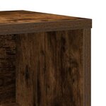 vidaXL Bibliothèque chêne fumé 60x24x76 5 cm bois d'ingénierie