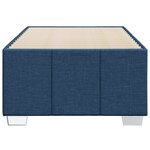 vidaXL Cadre de lit sans matelas bleu 90x190 cm tissu