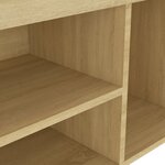 vidaXL Banc à chaussures et coussin Chêne sonoma Bois d'ingénierie