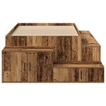 vidaXL Cadre de lit de rangement en vieux bois 90x190 cm