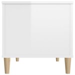 vidaXL Table basse Blanc brillant 90x44 5x45 cm Bois d'ingénierie