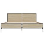 vidaXL Cadre de lit sans matelas chêne sonoma 120x200 cm
