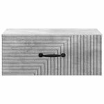vidaXL Cabinet de chevet mural 2 Pièces Gris béton 49 x 34 5 x 20 cm