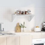 vidaXL Étagère murale 75x45x31 cm argenté acier inoxydable