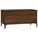 vidaXL Table basse Chêne marron 90x44 5x45 cm Bois d'ingénierie