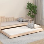 vidaXL Cadre de lit 100x200 cm bois de pin massif