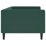 vidaXL Lit de repos sans matelas vert foncé 90x200 cm velours