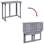 vidaXL Table pliable de balcon 90x50x74 cm Bois d'acacia massif