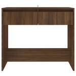 vidaXL Table console chêne marron 89x41x76 5 cm bois d'ingénierie