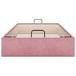vidaXL Cadre de lit ottoman sans matelas rose 90x190 cm velours
