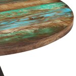 vidaXL Table à manger 110x75 cm Bois massif de récupération