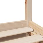 vidaXL Cadre de lit sans matelas 200x200 cm bois massif de pin