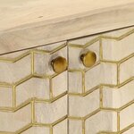 vidaXL Buffet avec 2 portes 55x30x70 cm bois massif de manguier