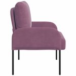 vidaXL Canapés avec coussin Pourpre 60 x 56 x 80 cm Contreplaqué