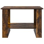 vidaXL Table basse Chêne fumé 72 x 50 x 50 cm Bois d'ingénierie