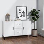 vidaXL Buffet blanc 100x36x60 cm bois d'ingénierie