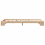 vidaXL Cadre de lit Pin massif 207 x 107 x 17 cm Bois massif en pin