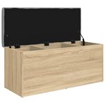 vidaXL Banc de rangement Chêne Sonoma 102x42x45 cm Bois d'ingénierie