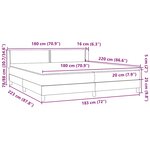 vidaXL Sommier à lattes de lit avec matelas rose 180x220 cm velours