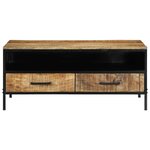 vidaXL Table basse Marron 90 x 50 x 40 cm Bois de manguier massif