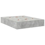 vidaXL Cadre de lit avec rangement Gris béton 140 x 190 cm