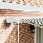 vidaXL Auvent Rétractable avec 450 × 300 cm Vert et blanc