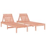 vidaXL Chaises longues lot de 2 199 5x60x74 cm bois massif de douglas