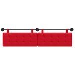 vidaXL Tête de lit suspendue Rouge Simili cuir
