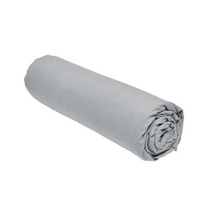 Drap housse - 90 x 190 cm uni - Acier