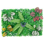  vidaXL Clôture à plantes artificielles 24 Pièces vert 40x60 cm