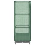 vidaXL Jardinière surélevée avec housse aspect rotin 40x40x123 cm